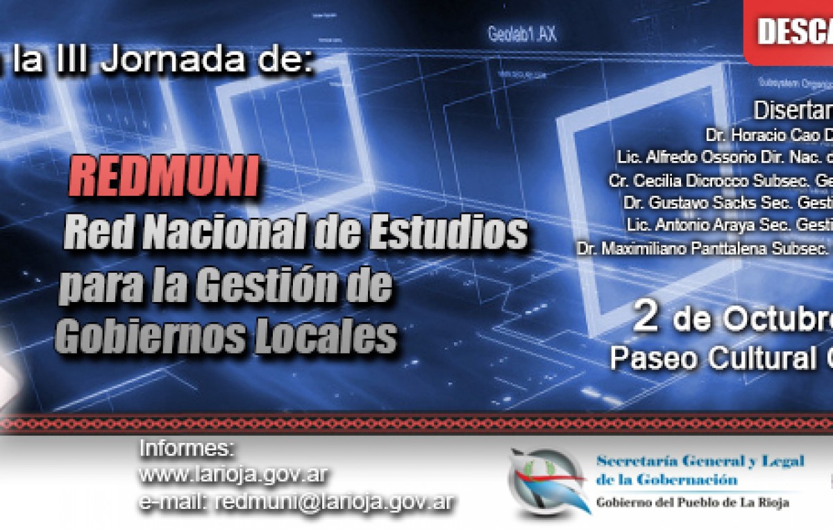 La Rioja sede del Tercer Foro Regional RedMuni