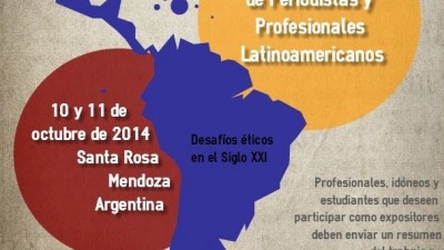 Congreso Turístico de Periodistas y Profesionales Latinoamericanos, 10 y 11 de octubre en Santa Rosa, Mendoza