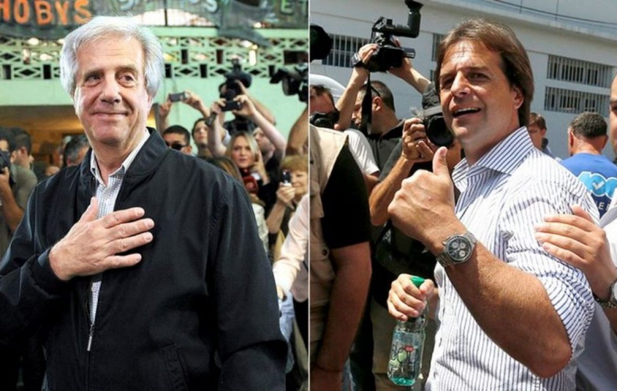 Tabaré Vázquez y Lacalle Pou, de cara al balotaje del domingo