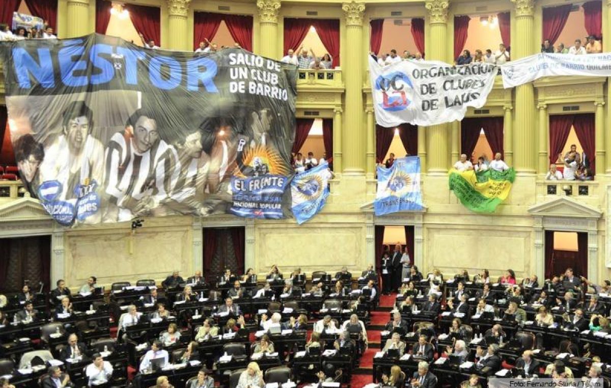 Diputados dio media sanción al proyecto que fomenta la actividad de clubes de barrio