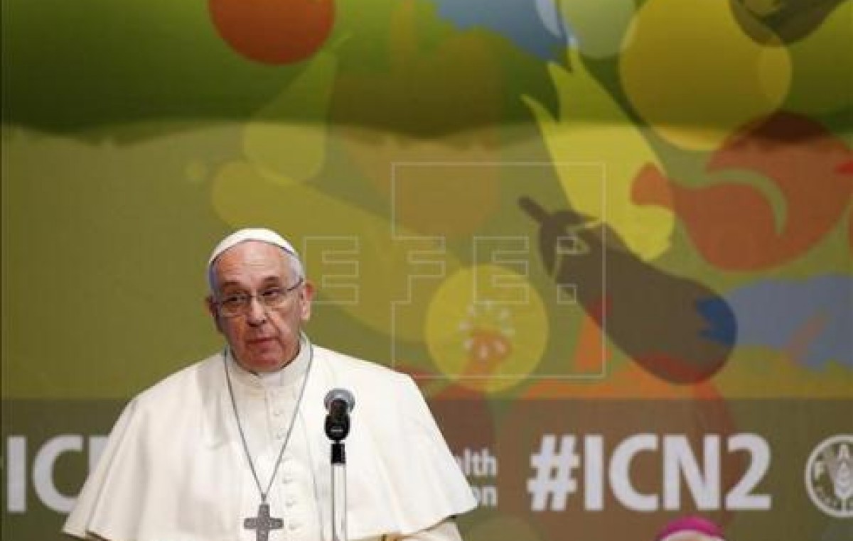 «La lucha contra el hambre se ve obstaculizada por la preeminencia de la ganancia», dijo Francisco