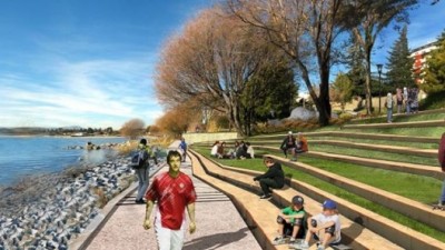 La Intendenta de Bariloche solicitó aportes para remodelar la Costanera