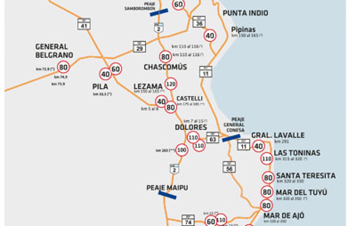 Vacaciones de verano: Suman 47 radares en rutas bonaerenses