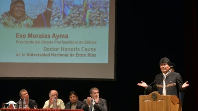 Morales dio cátedra frente a un masivo auditorio