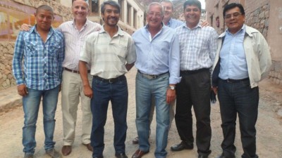 El Gobernador de Jujuy visitó obras en pueblos de la Quebrada