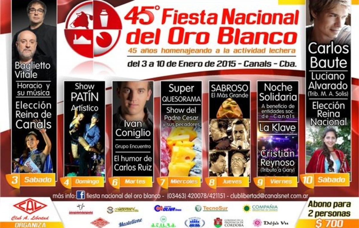 45ª Fiesta del Oro Blanco, Canals, del 3 al 10 de enero