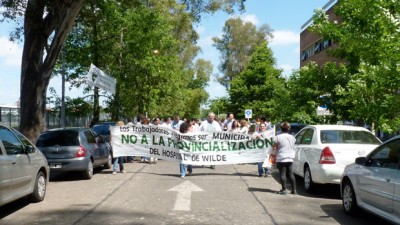 Marcharon en Avellaneda contra la provincialización del Wilde