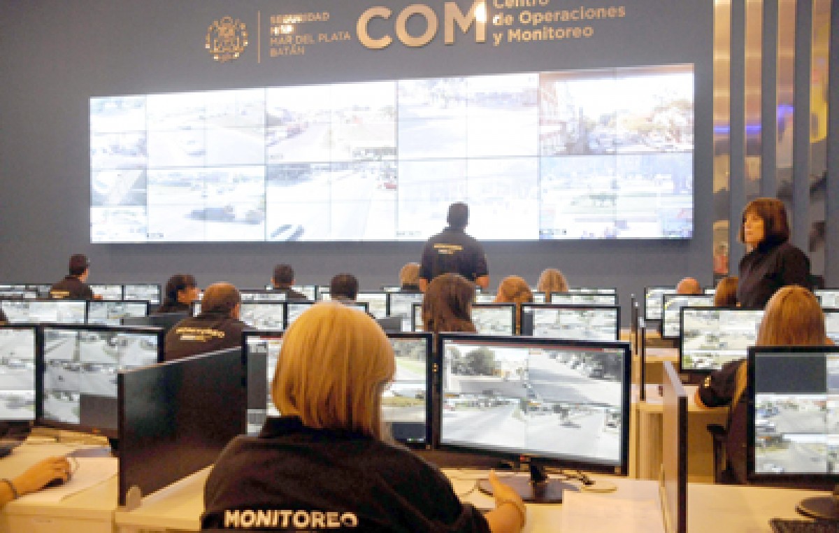 El Centro de Monitoreo de Mar del Plata permitirá vigilar las 24 horas más de 500 puntos geográficos