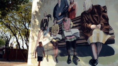 Paredes abandonadas ahora son obras de arte en Villa Nueva (Mendoza)
