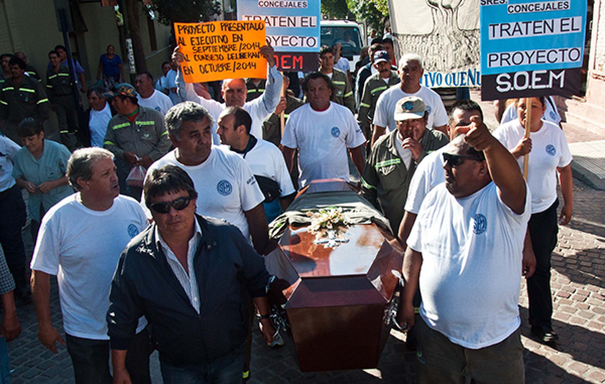 SOEM Catamarca se manifestó exigiendo el tratamiento de la recategorización