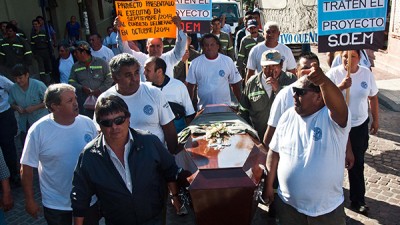 SOEM Catamarca se manifestó exigiendo el tratamiento de la recategorización