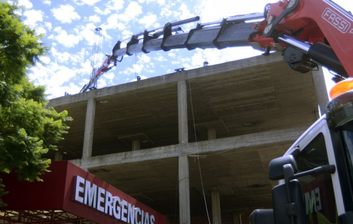 Avanza la obra de consultorios externos en el hospital Municipal de Bahía Blanca