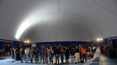 Lago Puelo inauguró la globa más grande del país