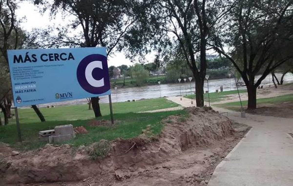 Llegará un 30% más de fondos de la Nación para tres obras en Villa Nueva