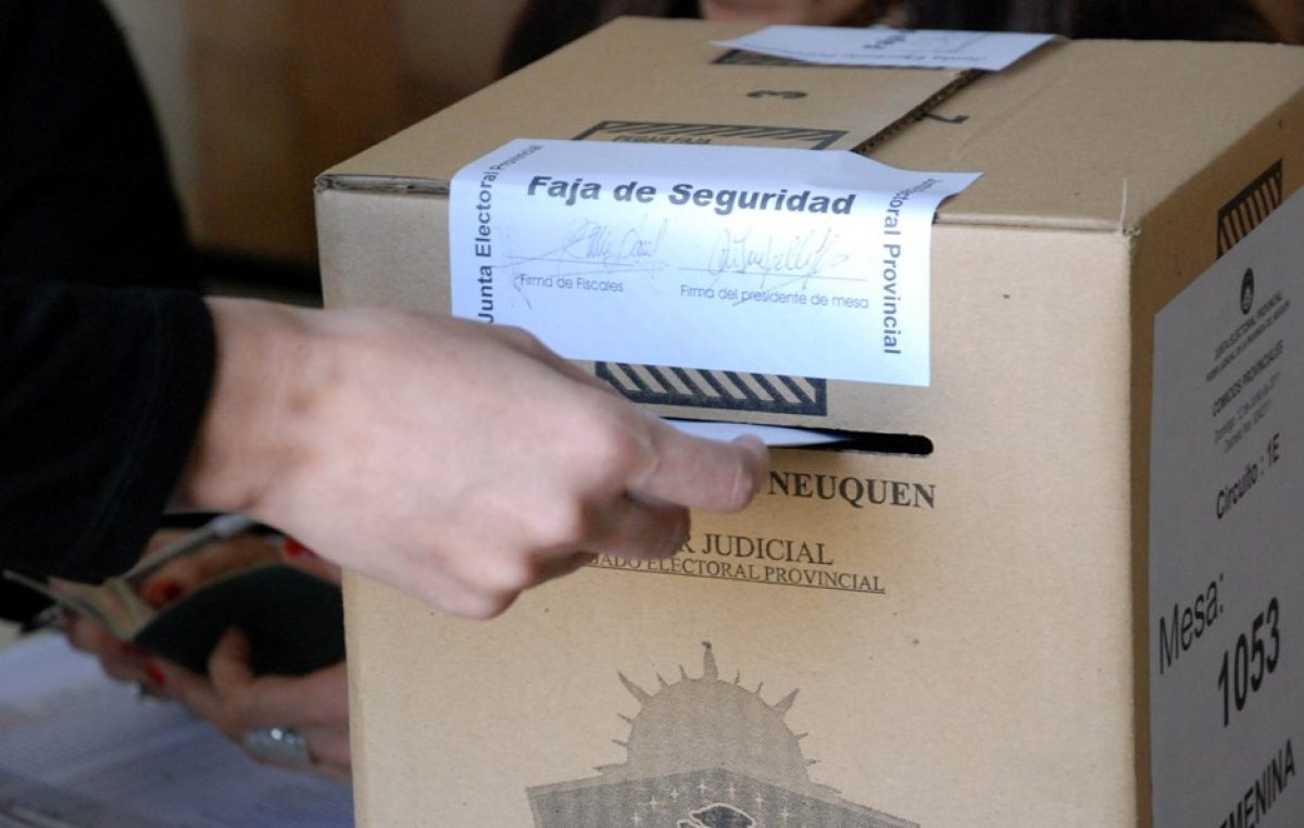Neuquén: «Están todos los elementos» para hacer el comicio
