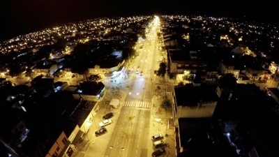 San Fernando es el primer municipio con luz de vereda en todas sus cuadras