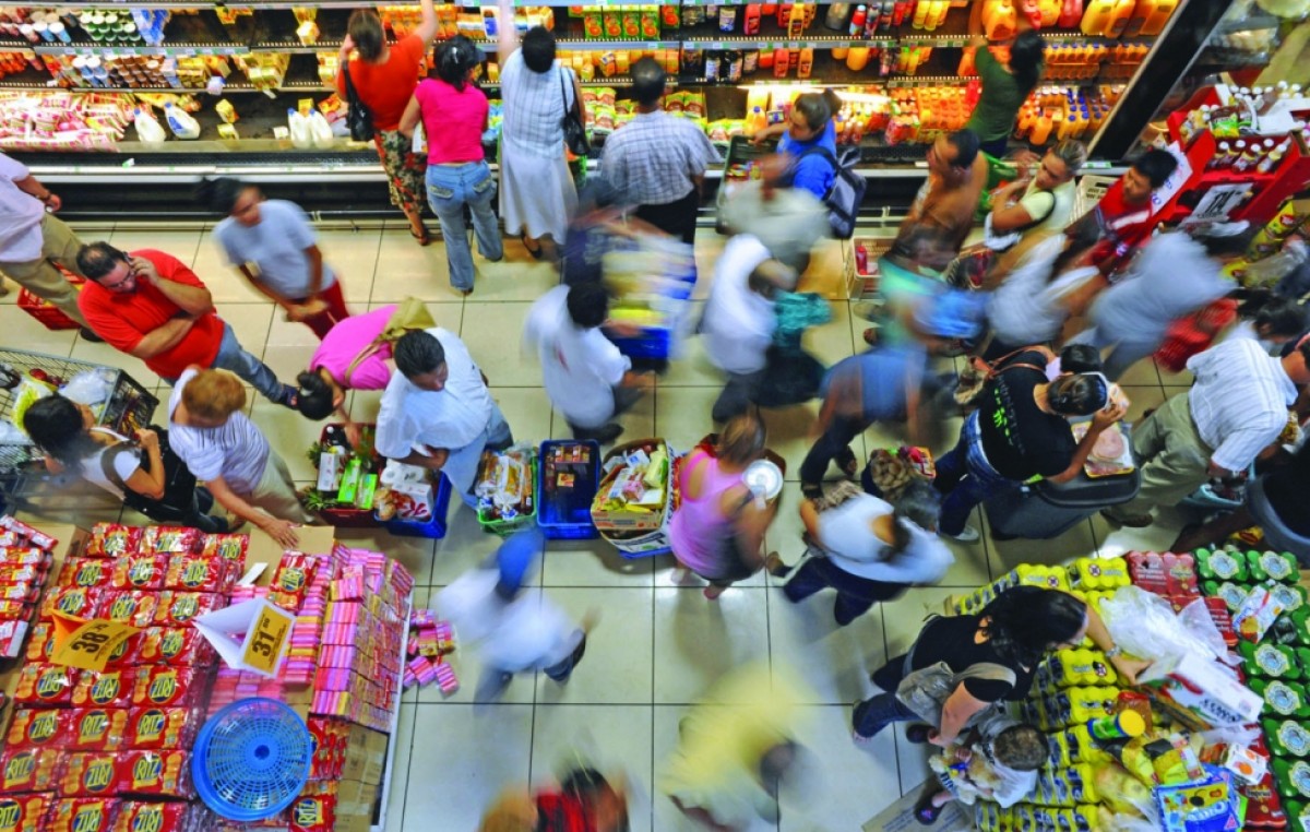 Ventas en súper crecieron 7,3% y en shoppings 3,8%