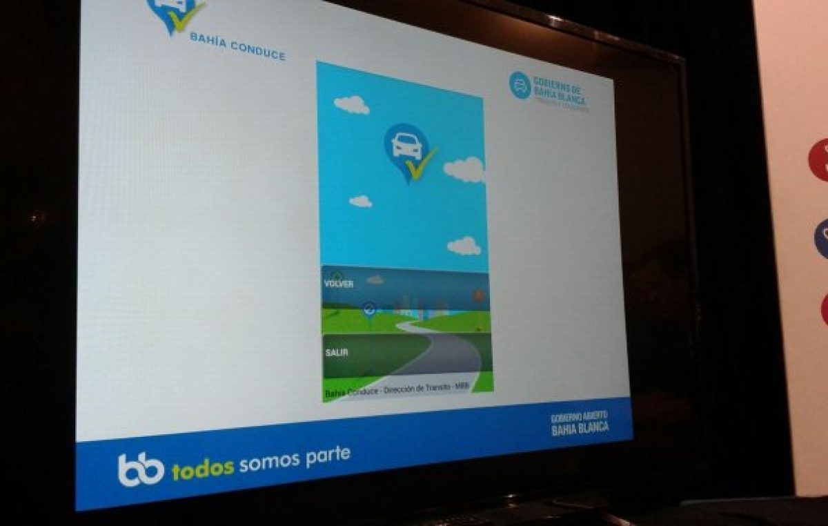Presentan la aplicación «Bahía Conduce» para aprender sobre tránsito