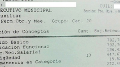 Sueldos de indigencia en Pirané: empleados municipales cobran un básico $792,70