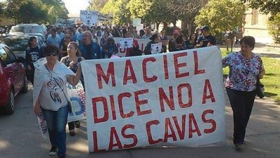 La comuna de Maciel llamará ahora a un plebiscito por las polémicas cavas