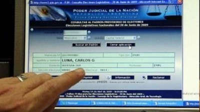 Ya se pueden consultar los padrones provisorios a través de internet