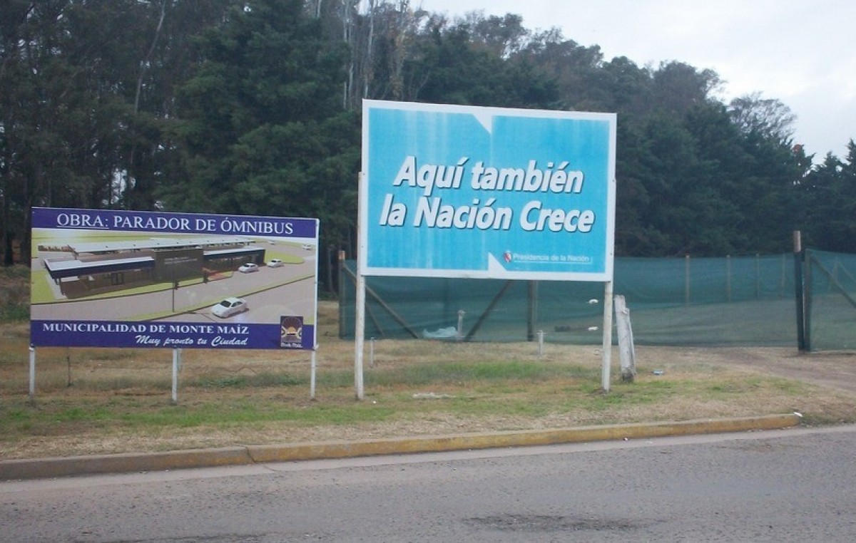 Nación inició la construcción de la nueva terminal de ómnibus de Monte Maíz