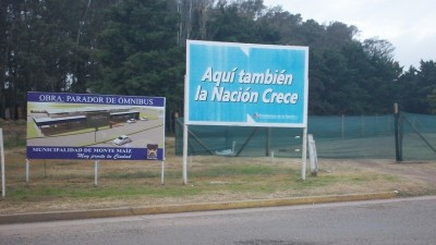 Nación inició la construcción de la nueva terminal de ómnibus de Monte Maíz