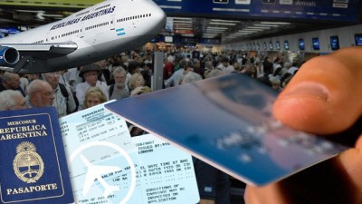 Fuerte alza del consumo de argentinos con tarjeta en el exterior