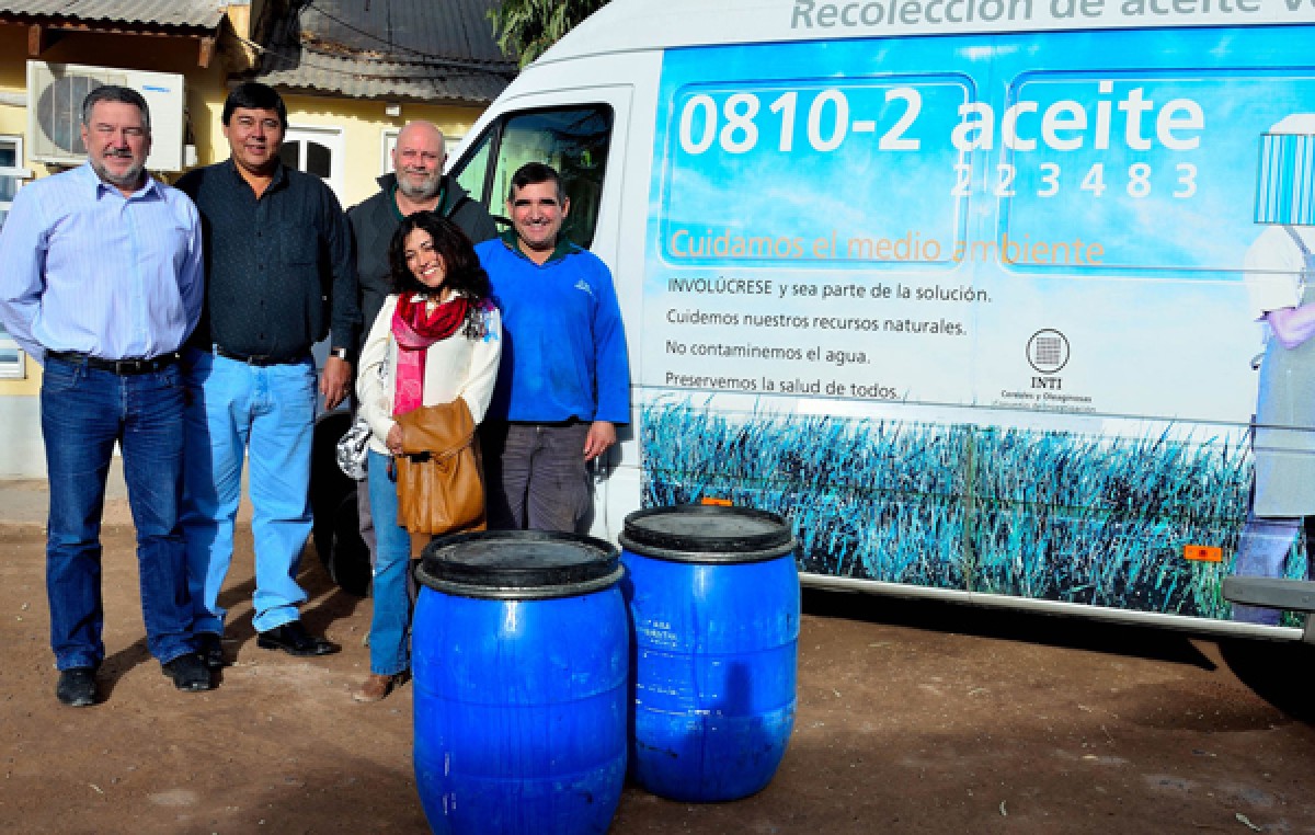 En Rincón de los Sauces juntarán los aceites usados