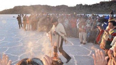 Bolivia recibio Nuevo Año Andino Amazónico 5523 en centro ritual de Incahuasi