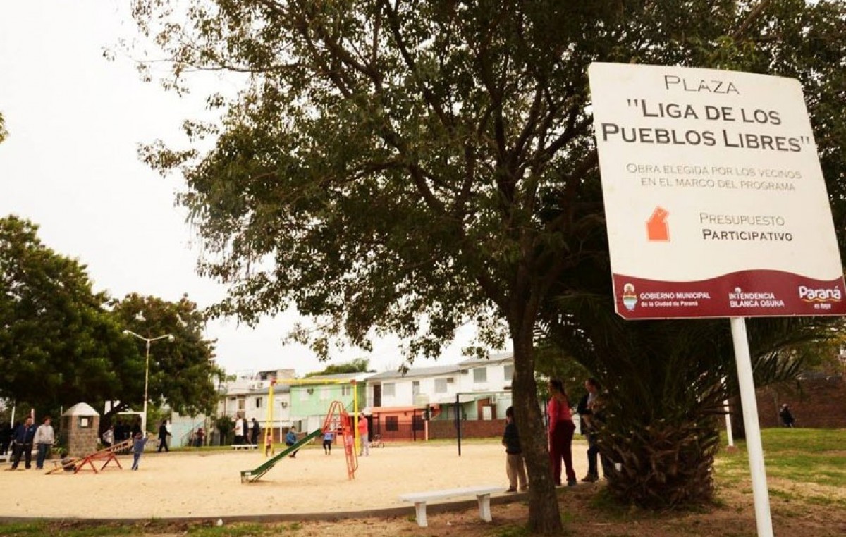 Vecinos de Paraná votarán las mejores obras para sus barrios