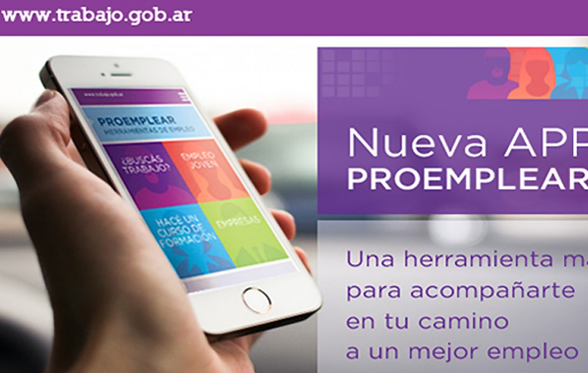 Trabajo lanzó una aplicación para celulares para buscar empleo