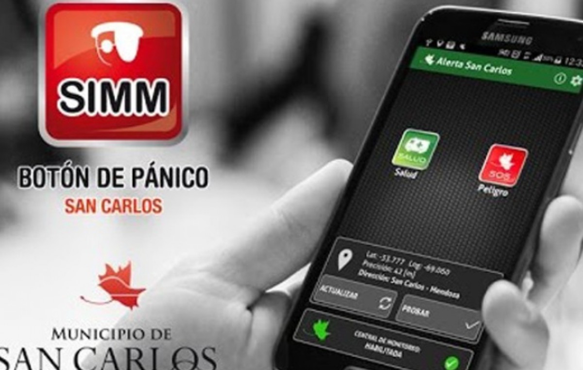 Más de mil sancarlinos ya instalaron el botón de pánico en sus teléfonos