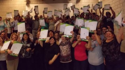 Acto de pases a planta permanente en Reconquista