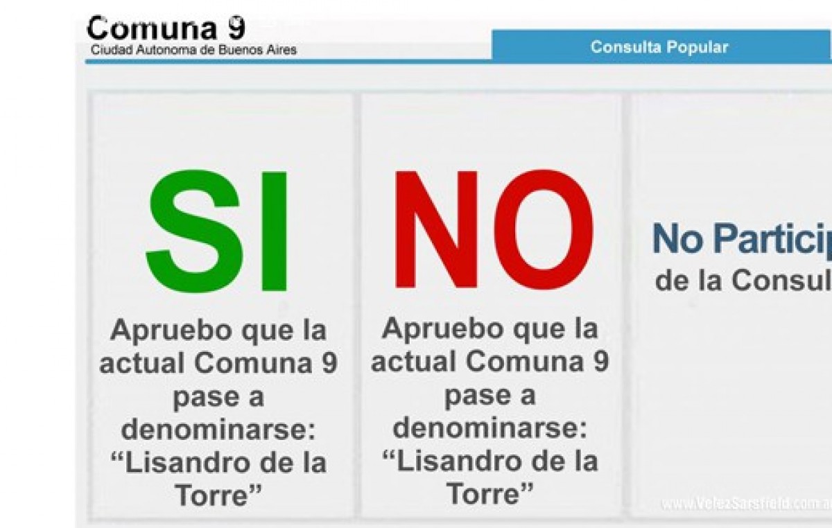 Buenos Aires: El 80 por ciento de los vecinos de la comuna 9 avaló el nombre «Lisandro de la Torre»