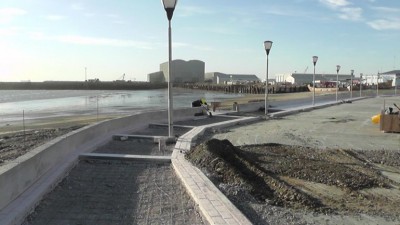 Avanza la obra del Paseo Costanera en Comodoro Rivadavia