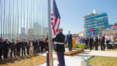 La bandera de EE.UU. volvió a flamear en La Habana