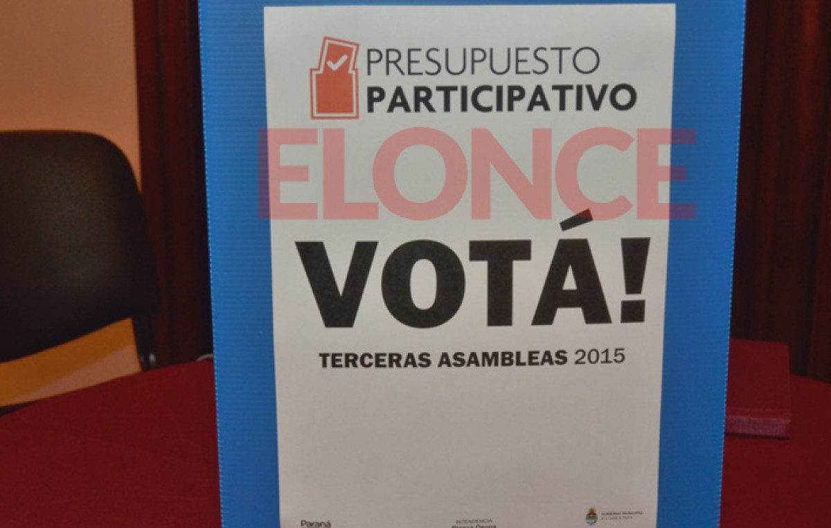 Votaron 13 obras del Presupuesto Participativo en Paraná