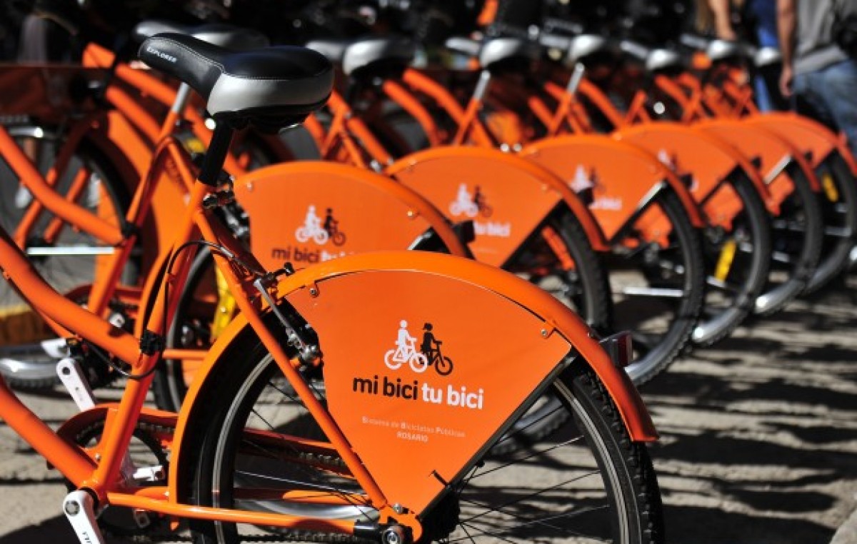 Mi bici, tu bici: continúa la instalación de estaciones en Rosario