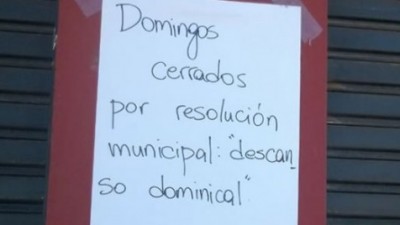 En Villa Gobernador Gálvez se respetó el descanso dominical