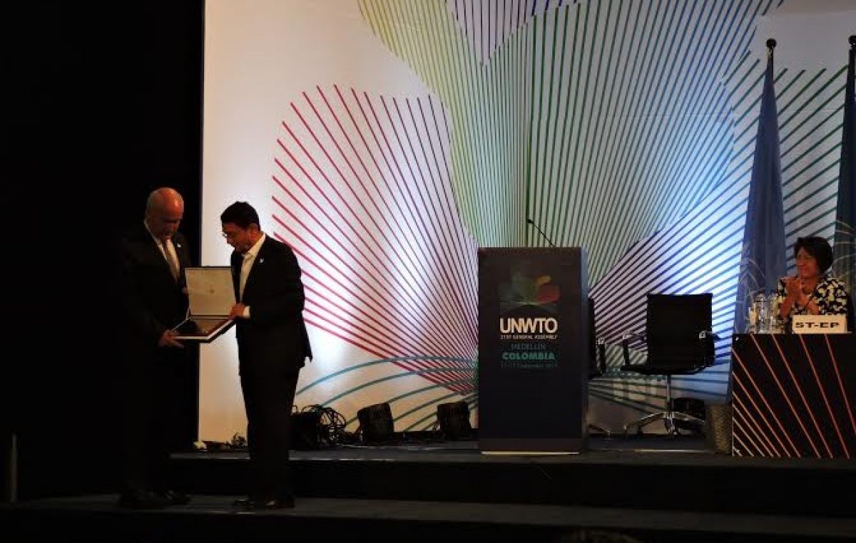 El Ministro de Turismo de la Nación  fue distinguido por la Organización Mundial del Turismo