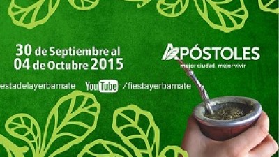Fiesta Nacional de la Yerba Mate, se iniciará el 30 de septiembre en Apóstoles