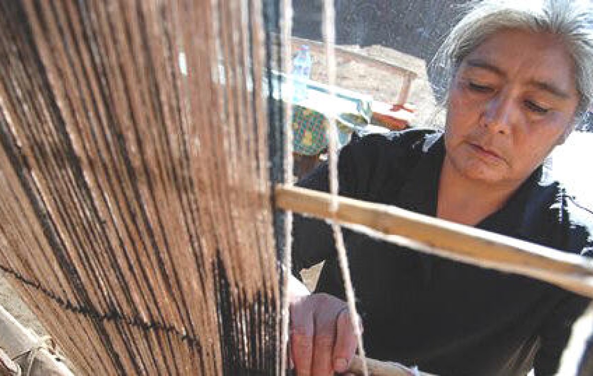 Crece en Neuquén el interés por elaborar artesanías de origen mapuche