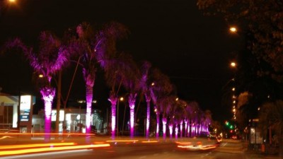 Carlos Paz renovó su ingreso con un sorprendente sistema de luces