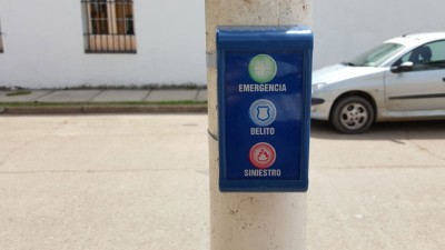 Comenzaron a instalarse Botones Antipánico en Nogoyá