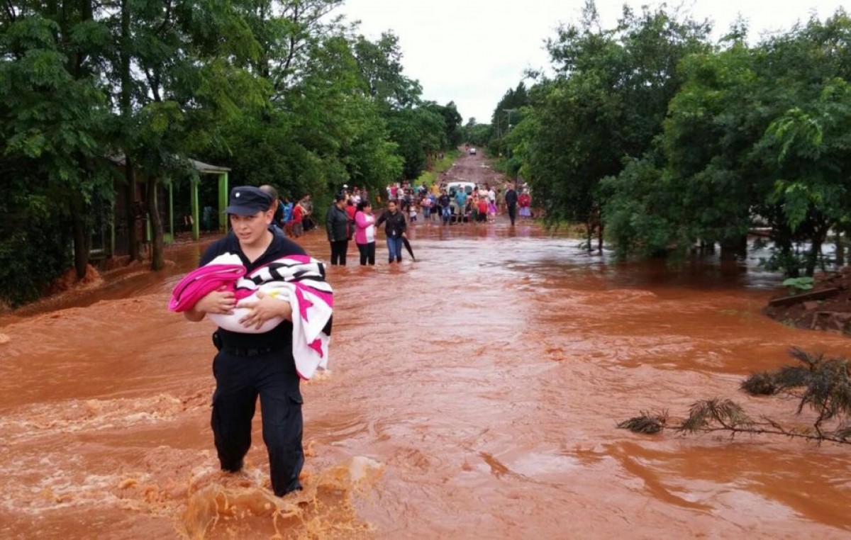 Son 20 las localidades afectadas y hay más de 450 familias damnificadas por el temporal en Misiones