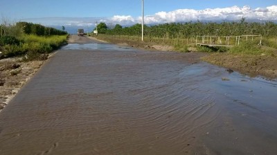 Casas derrumbadas por fuerte temporal en el Valle de Uco