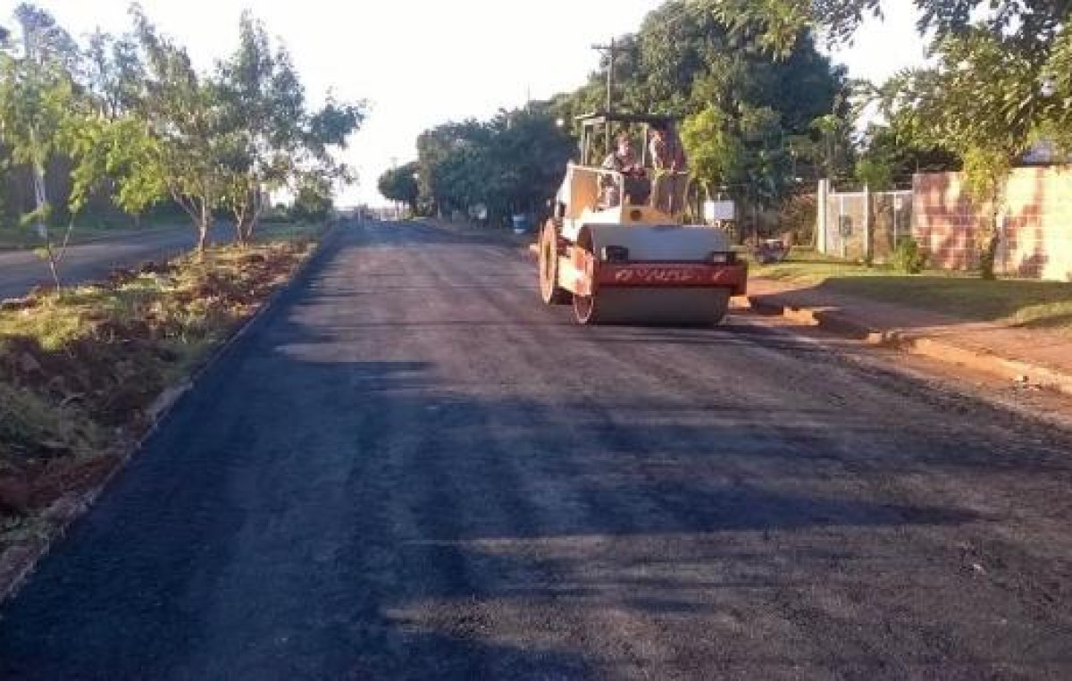 Concluyen asfaltado en 16 localidades de la zona centro de Misiones