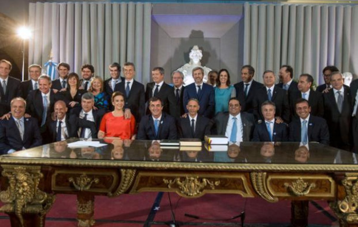 Los ministros del gabinete de Macri juraron en el Museo del Bicentenario