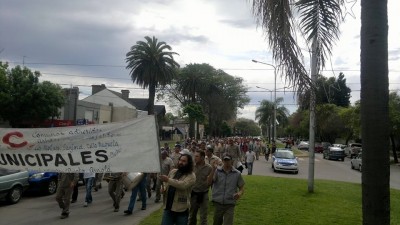 En Casilda, el recambio de mando se da en medio de un conflicto gremial